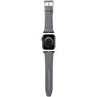 Karl Lagerfeld Saffiano Monogram strap for Apple Watch 38/40/41mm - silver