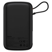 Baseus [RETURNED ITEM] Baseus Qpow Digital Display powerbank with fast charging 10000mAh 22.5W QC/PD/SCP/FCP with built-in USB-C cable black