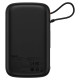 Baseus [RETURNED ITEM] Baseus Qpow Digital Display powerbank with fast charging 10000mAh 22.5W QC/PD/SCP/FCP with built-in USB-C cable black