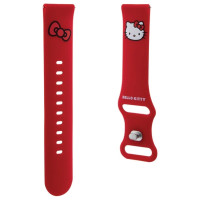 Hello Kitty Silicone Kitty Head strap universal 20mm - red