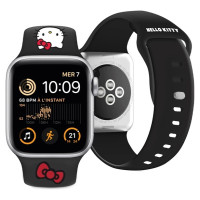 Hello Kitty Silicone Kitty Head Strap for Apple Watch 42/44/45/49mm - Black