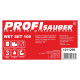 Profi Sauber Cloths in a soaking bucket with a ProfiSauber WET SET 100 dispenser