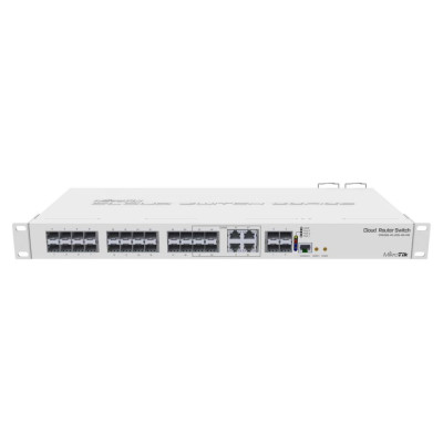 Mikrotik Switch|MIKROTIK|CRS328-4C-20S-4S+RM|Type L2|Rack 1U|4x10/100/1000BASE-T/SFP combo|20xSFP|4xSFP+|1xRJ45|CRS328-4C-20S-4S+RM