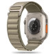 Tech-Protect Nylon Pro Strap for Apple Watch 4 / 5 / 6 / 7 / 8 / 9 / SE / Ultra 1 / 2 (42/44/45/49 mm) - Titanium Olive