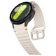 Tech-Protect Silicone Sport Strap for Samsung Galaxy Watch 4 / 5 / 5 Pro / 6 / 7 / FE - Beige