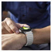 Tech-Protect Silicone Sport Strap for Samsung Galaxy Watch 4 / 5 / 5 Pro / 6 / 7 / FE - Beige