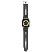 Decoded Ultra Traction Silicone Strap for Apple Watch 49 / 45 / 44 / 42 mm Gen 1-9 - SE - Black