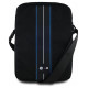 BMW Nylon Blue Stripe 10" Tablet Bag - Black