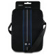 BMW Nylon Blue Stripe 10" Tablet Bag - Black