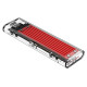Orico TCM2-C3 M.2 NVME to USB-C 10Gb/s Disk Drive - Red