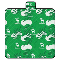 Qunature picnic mat waterproof camping blanket 2 x 2 m - green