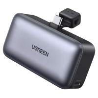Ugreen PB503 5000mAh powerbank with USB-C port and integrated USB-C connector - gray