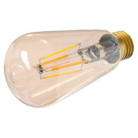 Tellur WiFi Filament Smart Bulb E27, Amber, White/Warm, Dimmer