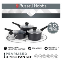 Russell Hobbs RH01706EU Pearlised saucepan set 3pcs