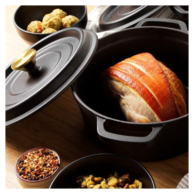 Russell Hobbs RH02524BEU7 Cast iron stockpot 24cm black