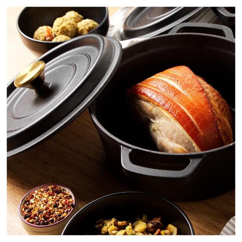 Russell Hobbs RH02524BEU7 Cast iron stockpot 24cm black