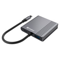 Sandberg 136-44 USB-C Dock 2xHDMI+USB+PD