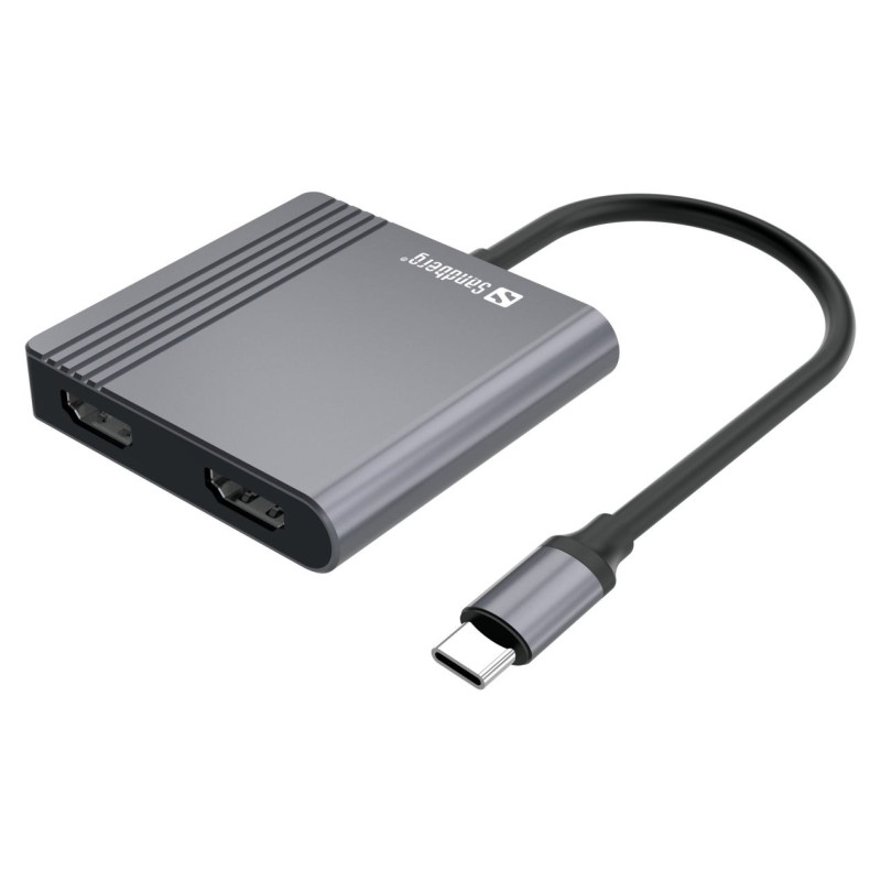 Sandberg 136-44 USB-C Dock 2xHDMI+USB+PD