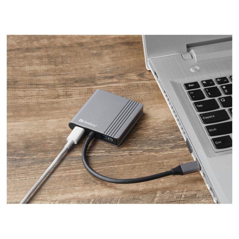 Sandberg 136-44 USB-C Dock 2xHDMI+USB+PD