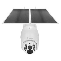Tellur Smart WiFi Solar Camera P&T 3MP, 2K UltraHD, PIR, 20W solar panel, white