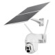 Tellur Smart WiFi Solar Camera P&T 3MP, 2K UltraHD, PIR, 20W solar panel, white