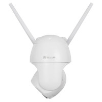 Tellur Smart WiFi Solar Camera P&T 3MP, 2K UltraHD, PIR, 20W solar panel, white