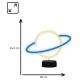 Manta SNL38BLT LED lamp Light decoration Planeta blue/white