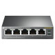 Tp-Link Switch|TP-LINK|Desktop/pedestal|5x10Base-T / 100Base-TX / 1000Base-T|PoE ports 4|TL-SG1005P