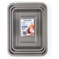 Salter BW13675 Essentials 3-Piece Roasting Tray Set