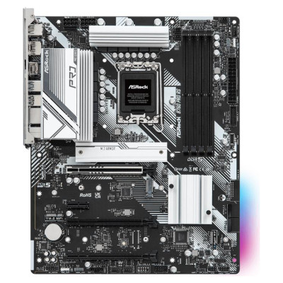 Asrock Mainboard|ASROCK|Intel B760 Express|LGA1700|ATX|Memory DDR5|Memory slots 4|1xPCI-Express 3.0 1x|1xPCI-Express 3.0 16x|1xPCI-Express 4.0 16x|1xPCI-Express 5.0 16x|3xM.2|1xHDMI|1xDisplayPort|2xUSB 2.0|5xUSB 3.2|1xUSB-C|1xRJ45|3xAudio port|B760PRORS