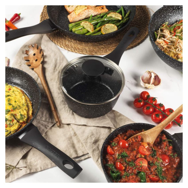 Salter BW05751S2EU7 Megastone 3-Piece Saucepan Set