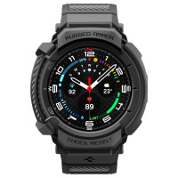 Spigen Rugged Armor Pro Strap for Samsung Galaxy Watch 8 Classic 46mm - Matte Black