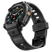 Spigen Rugged Armor Pro Strap for Samsung Galaxy Watch 8 Classic 46mm - Matte Black