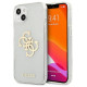 Guess GUHCP13SPCUGL4GTR iPhone 13 mini 5.4" transparent hard case Glitter 4G Big Logo
