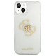 Guess GUHCP13SPCUGL4GTR iPhone 13 mini 5.4" transparent hard case Glitter 4G Big Logo