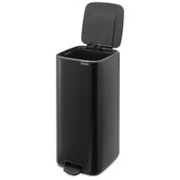 Brabantia atkritumu tvertne ar pedāli, 30L, Matt Black - 238109