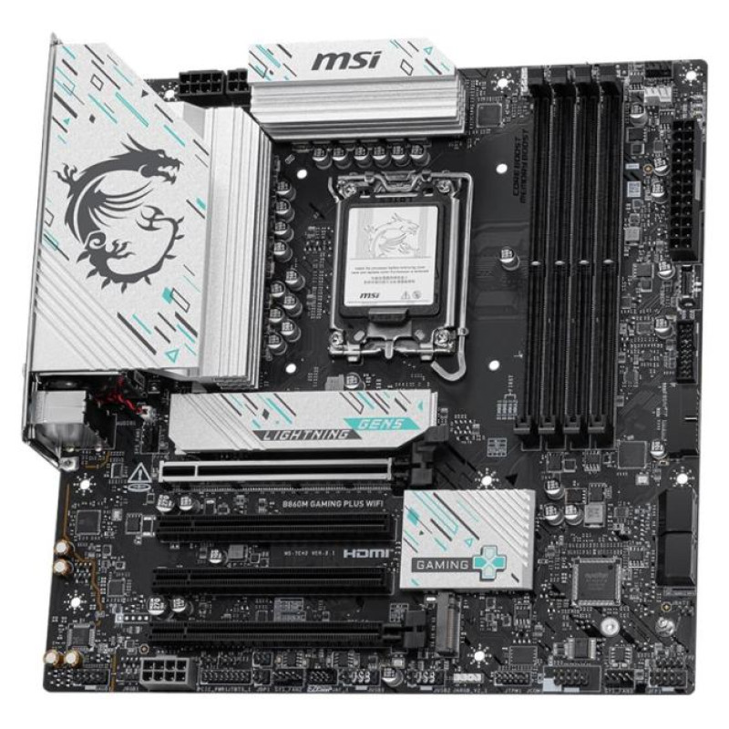 MSI Mainboard|MSI|Intel B860 Express|LGA1851|Micro-ATX|Memory DDR5|Memory slots 4|B860MGAMINGPLUSWIFI