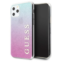 Guess GUHCN58PCUGLPBL iPhone 11 Pro rose blue/pink blue hard case Glitter Gradient