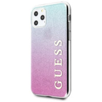 Guess GUHCN58PCUGLPBL iPhone 11 Pro rose blue/pink blue hard case Glitter Gradient