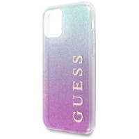 Guess GUHCN58PCUGLPBL iPhone 11 Pro rose blue/pink blue hard case Glitter Gradient