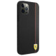 Ferrari FESAXHCP12LBK iPhone 12 Pro Max 6.7" black/black hardcase On Track Carbon Stripe