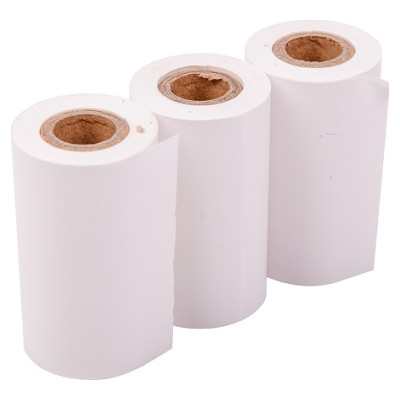 Hismart Thermal Paper for Thermal Label Printer, D30mm x 52mm, 3 rolls
