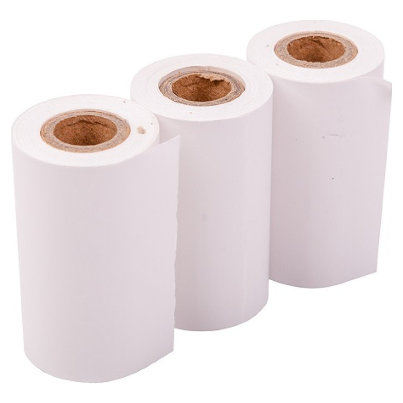 Hismart Thermal Paper for Thermal Label Printer, D30mm x 52mm, 3 rolls