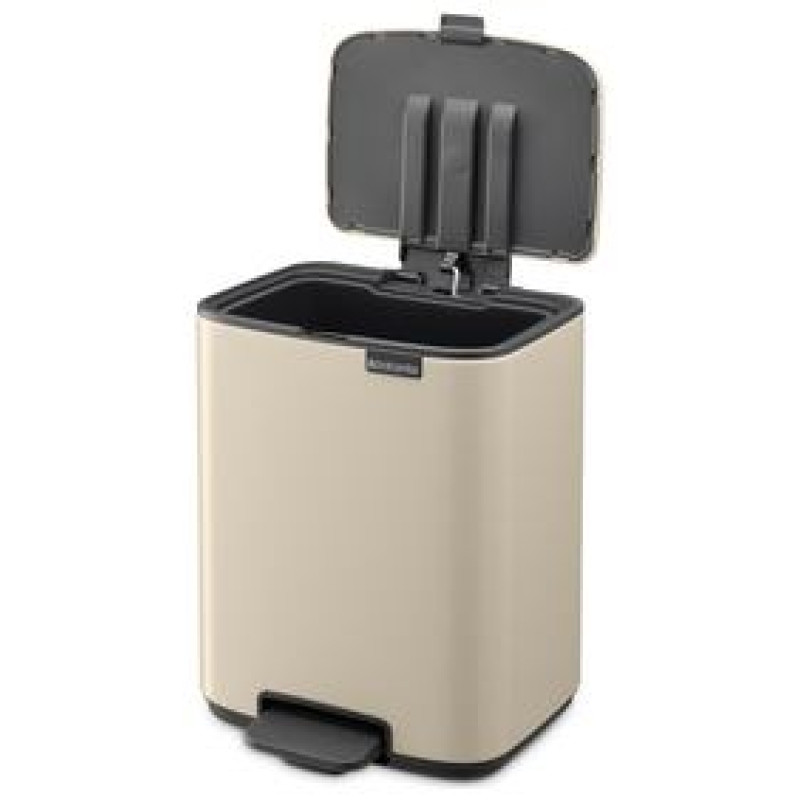 Brabantia atkritumu tvertne ar pedāli, 7L, Soft Beige - 237928