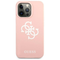 Guess Silicone 4G Logo Case for iPhone 13 Pro Max 6.7" - Pink