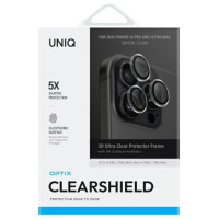 Uniq Optix Clear Camera Lens Protector iPhone 16 Pro 6.3" / 16 Pro Max 6.9" crystal clear camera lens glass with applicator