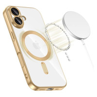 Tech-Protect MagFlex MagSafe Case for iPhone 17 - Transparent Gold
