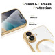 Tech-Protect MagFlex MagSafe Case for iPhone 17 - Transparent Gold