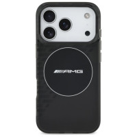 Mercedes AMG Double Layer Transparent Smocked MagSafe Case for iPhone 17 Pro - Black
