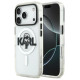 Karl Lagerfeld IML Karl Sketch Logo MagSafe Case for iPhone 17 Pro - Transparent
